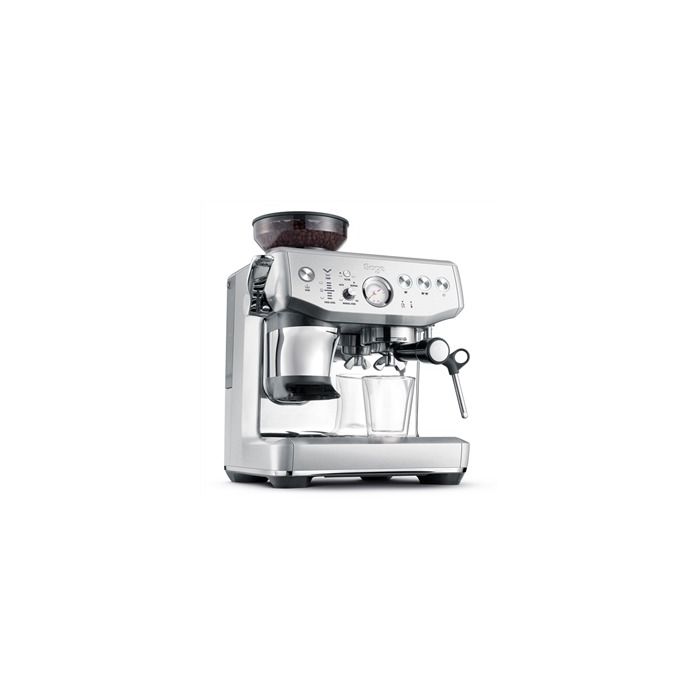 Molinillo de café eléctrico, molinillo de café expreso, pequeño,  automático, de acero inoxidable, con cepillo, color blanco cremoso