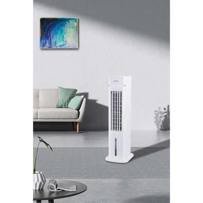 OCEANIC Ventilador de columna OCEANIC - 70W - Alto 76,5 cm - 3,5L - 3 velocidades - Oscilante - Blanco 5 OCEANIC Ventilador de columna OCEANIC - 70W - Alto 76,5 cm - 3,5L - 3 velocidades - Oscilante - Blanco 5