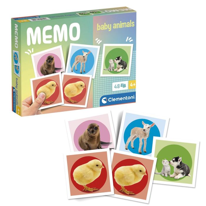 Memo Pocket Baby Animales 18315 Clementoni