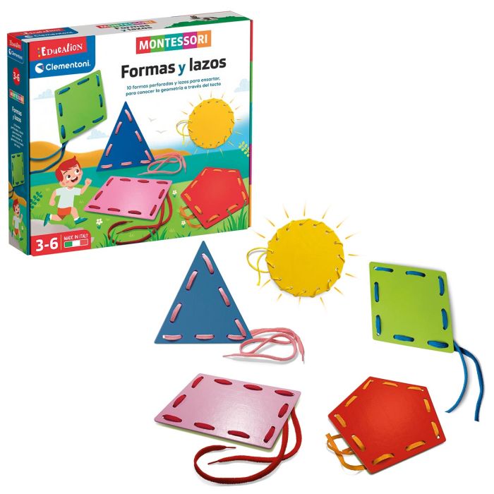 Montessori - Formas Y Lazos 55450 Clementoni