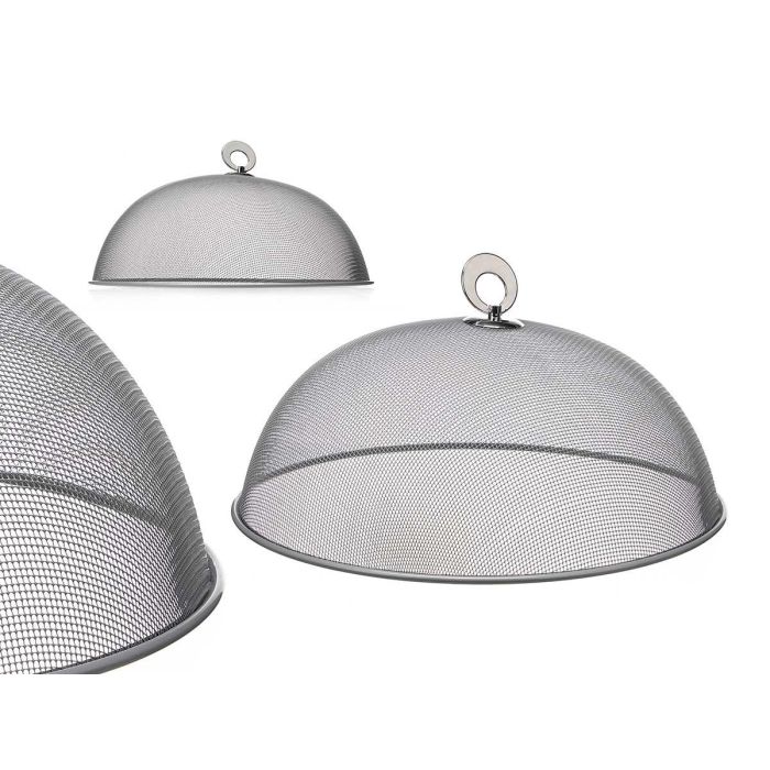 Tapa Plato 30 cm Rejilla Plata Kinvara - Acero Inoxidable y PP (24 Unidades)