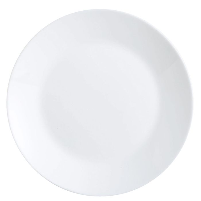 Plato Llano Luminarc Zelie Blanco Vidrio Ø 25 cm (12 Unidades) 1