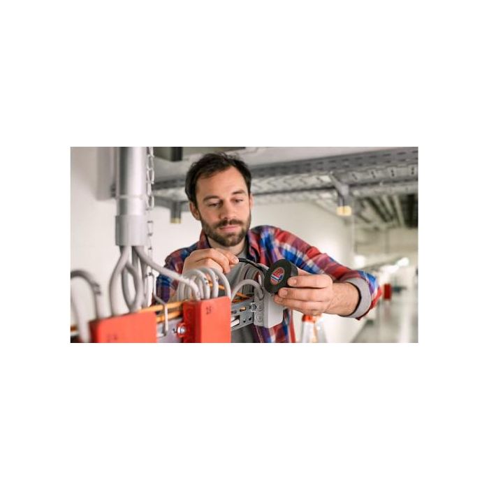 TESA Rollo Cinta Aislante PVC Negra 15mm x 10 Metros - 56192-00010-22 1