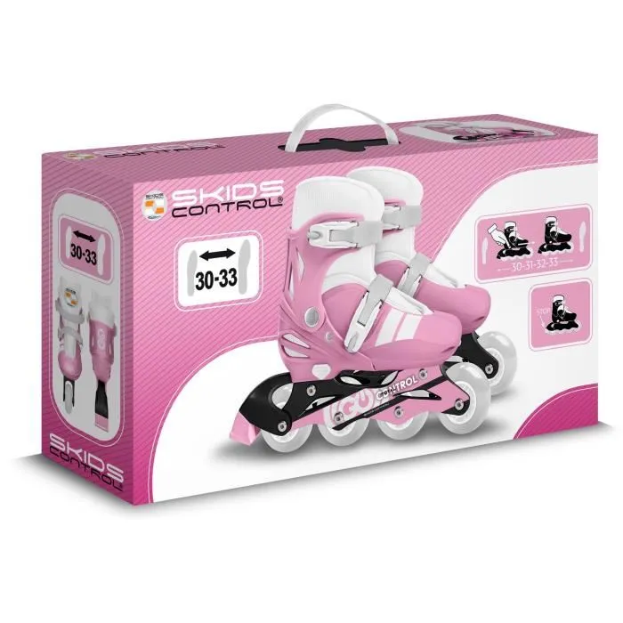 Stamp Patines en línea ajustables SKIDS CONTROL Rosa Talla 30-33 STA3496271873028 2