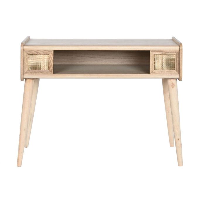 Consola Home ESPRIT Ratán Madera de Paulonia 80 x 35 x 63 cm 1