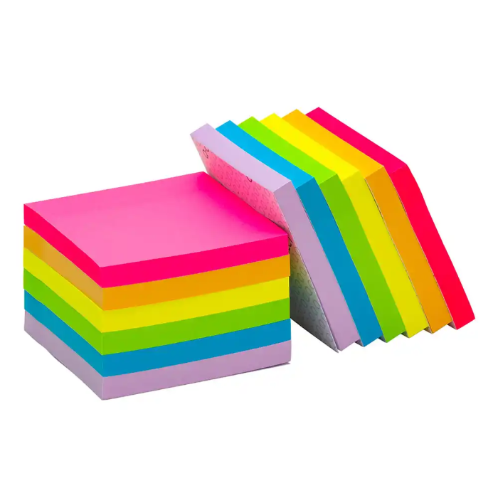 Q-connect Bloc de Notas Adhesivas 76x76 mm Colores Neón y Pastel Surtidos Certificado FSC 2 Q-connect Bloc de Notas Adhesivas 76x76 mm Colores Neón y Pastel Surtidos Certificado FSC 2
