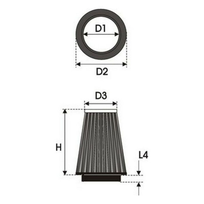 Filtro de aire Green Filters K1.100 2 Filtro de aire Green Filters K1.100 2