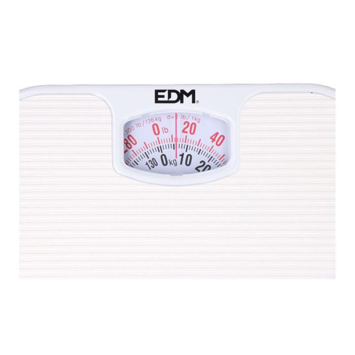 Báscula Analógica EDM 07617 Polipropileno 130 Kg 26 x 24 x 4 cm 24 x 26 x 4 cm 3 Báscula Analógica EDM 07617 Polipropileno 130 Kg 26 x 24 x 4 cm 24 x 26 x 4 cm 3