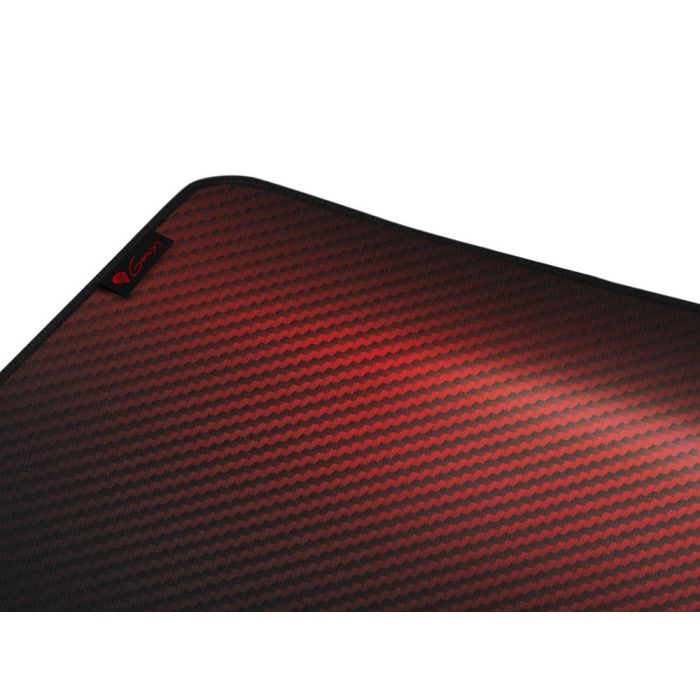 GENESIS Carbon 500 Ultra Blaze Alfombrilla de Ratón para Juegos XL 110x45cm Impermeable, Bordes Cosidos, Antideslizante - Negro/Rojo 4