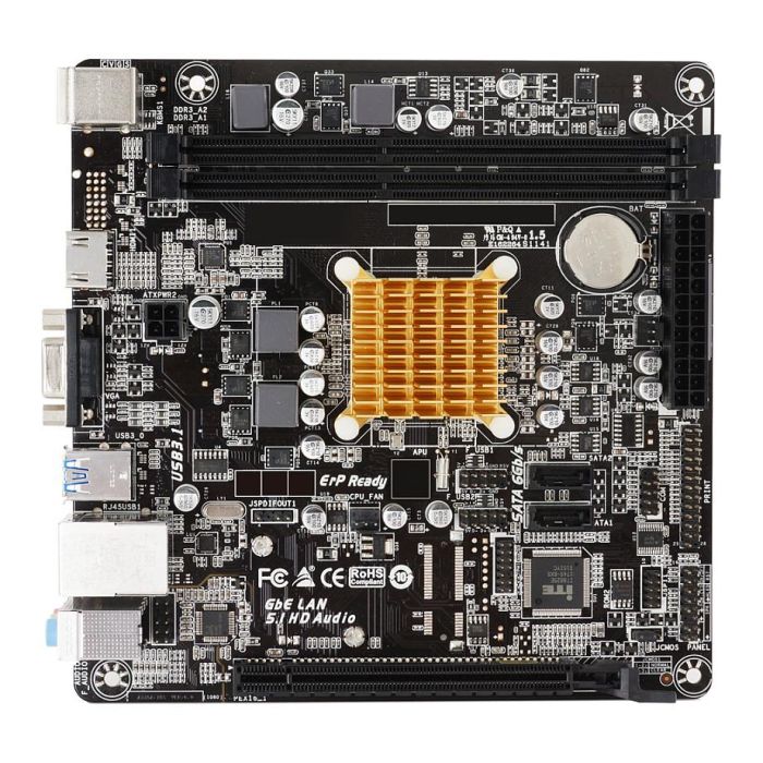 Biostar Placa Base A68N-2100K E1-6010.mITX.HD8210 AMD Chipset Mini ITX 1