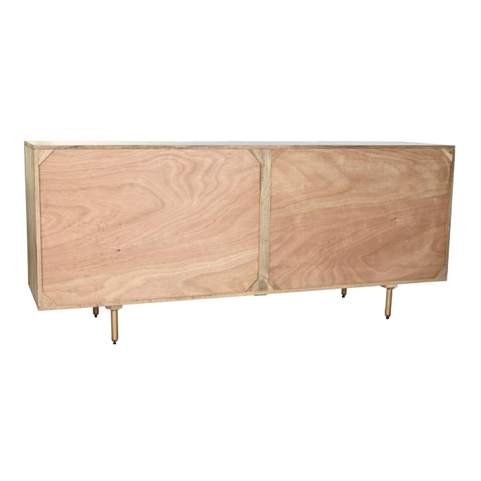 Buffet Tropical DKD Home Decor Blanco Marron 45 x 75 x 177 cm 7