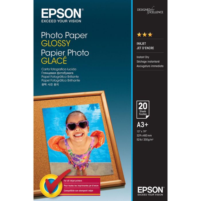 Pack de Tinta y Papel Fotográfico Epson C13S042535 A3 20 Hojas (1 unidad)