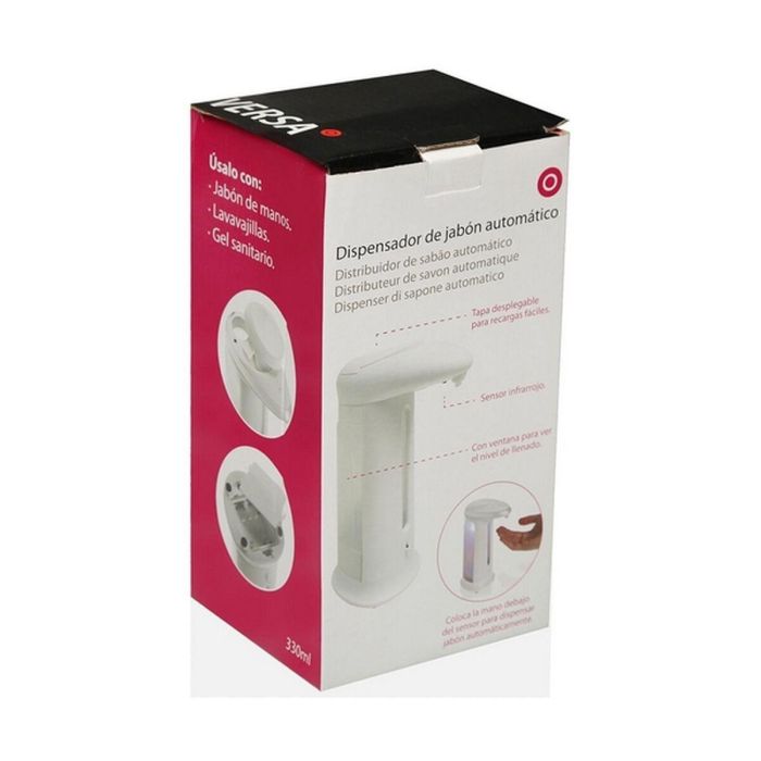 Dispensador con sensor Versa Blanco ABS 8 x 21 x 12 cm 1 L 1