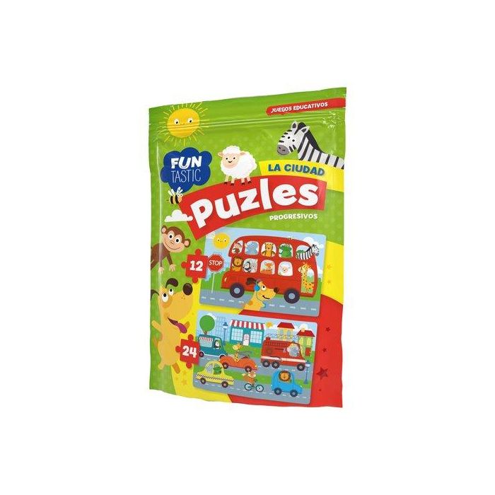Juego Imagiland Bolsa Puzle Progresivo 12/24 La Ciudad