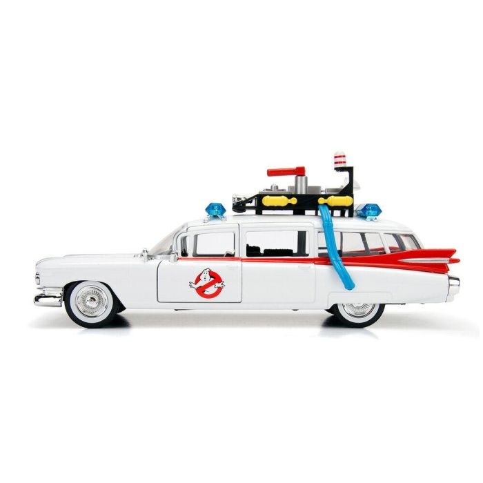 Jada Toys Réplica Coche Ecto Cazafantasmas 1:24 Metálico con Detalles Realistas Puertas y Capó Funcionales +8 Años 2