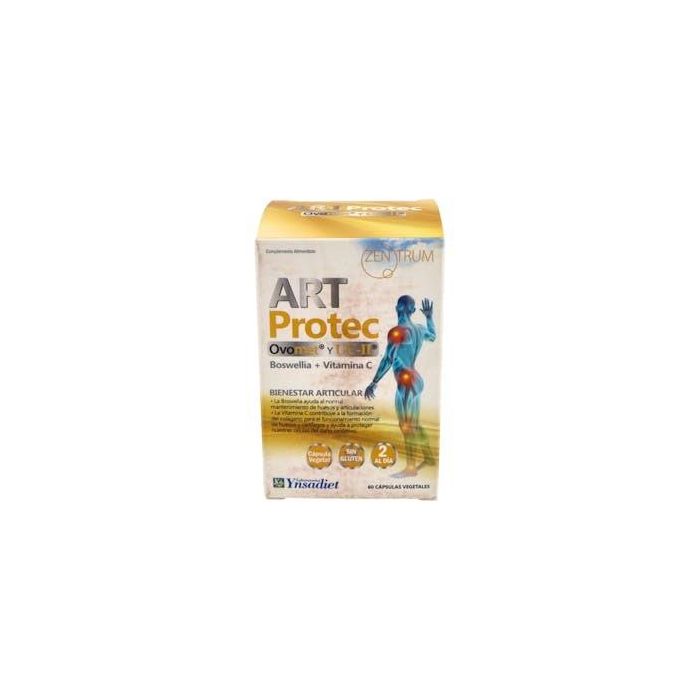 ZENTRUM Art Protec Membrana de Huevo, Boswellia, UC II y Vitamina C para Bienestar Articular 60 Cápsulas Vegetales