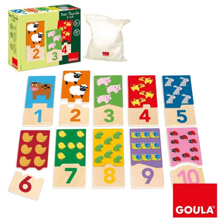 Puzzle Duo 1-10 53329 Goula