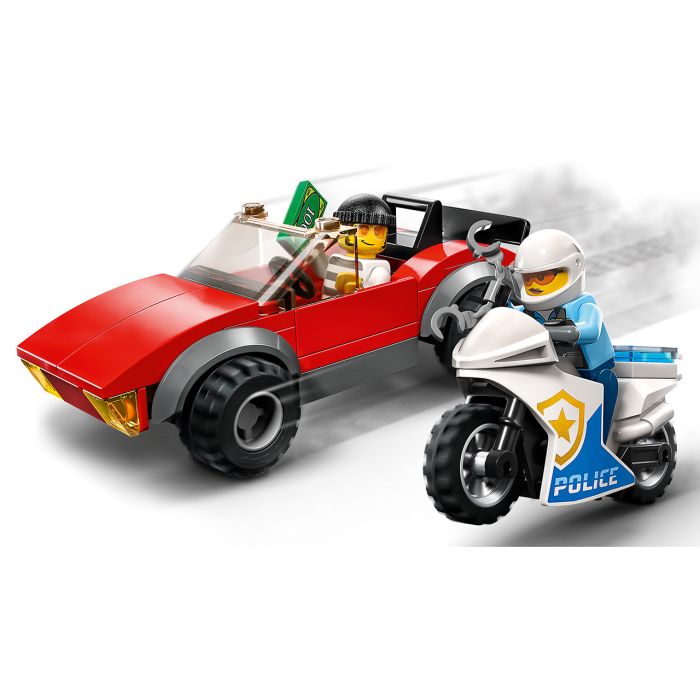 Moto De Policía Y Coche A La Fuga Lego City 60392 Lego 1