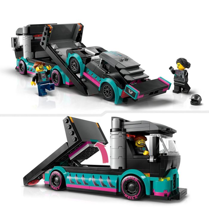Coche Carreras Y Camión De Transporte Lego City 60406 Lego 2