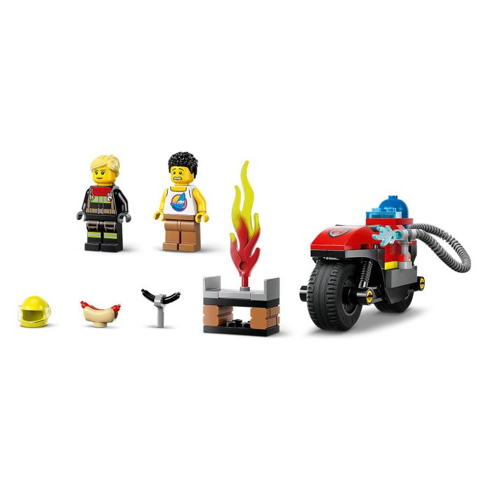 Moto De Rescate De Bomberos Lego City 60410 Lego 2