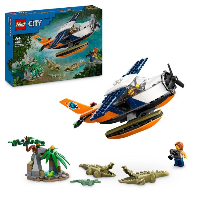 Juego de construccion exploradores de la jungla: hidroavión lego city