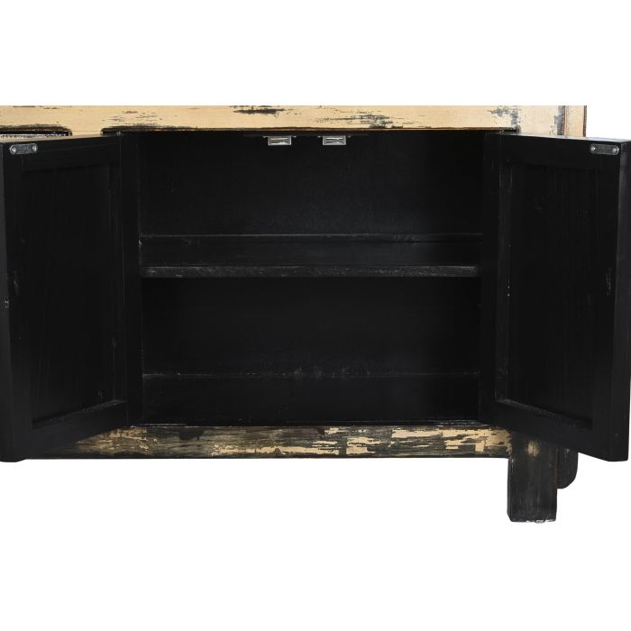 DKD Home Decor Buffet Oriental Madera de Olmo Crema y Marrón Oscuro 176x42x83 cm con 3 Cajones, 4 Puertas y 2 Estanterías 6 DKD Home Decor Buffet Oriental Madera de Olmo Crema y Marrón Oscuro 176x42x83 cm con 3 Cajones, 4 Puertas y 2 Estanterías 6
