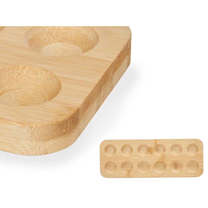 Huevera 12 Huecos Bambu 30X11 Cm Kinvara (12 Unidades) 3 Huevera 12 Huecos Bambu 30X11 Cm Kinvara (12 Unidades) 3