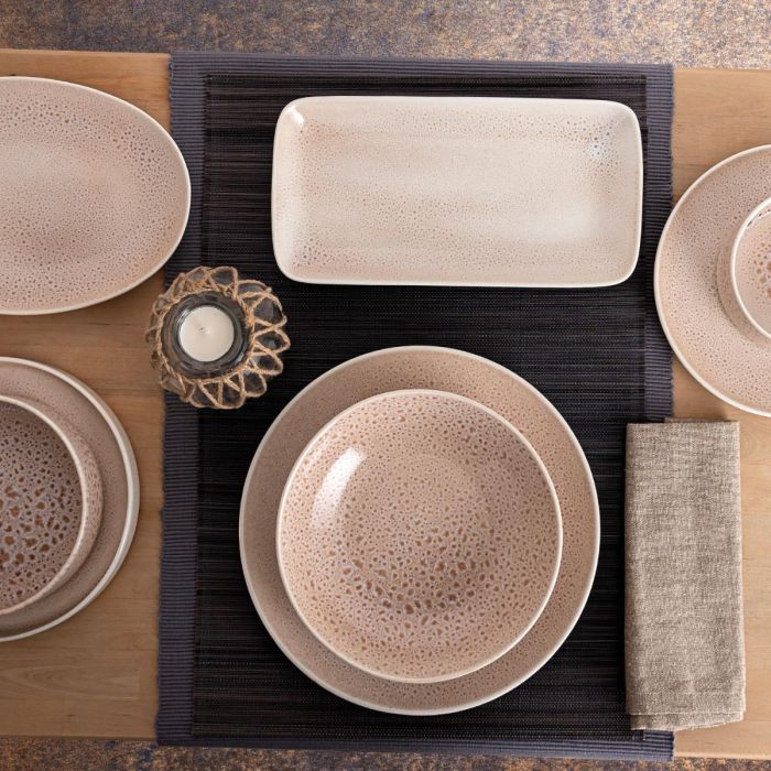 Ariane Bandeja Oval Porcelana Reforzada Porous 26 cm Beige 12 Unidades Profesional Hostelería Extra Resistente y Antidesportillamiento 4