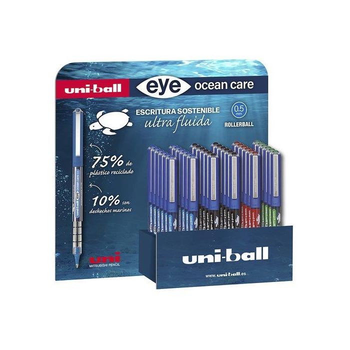 Roller T.Liq. Uni-Ball Eye Ocean Care 0,5 (Ub-150Rop) Expositor De 36 12X 274373000 Ocean Care Negro 12X 274381000 Ocean Care Azul 6X 299271000 Ocean Care Rojo 6X 299289000 Ocean Care Verde