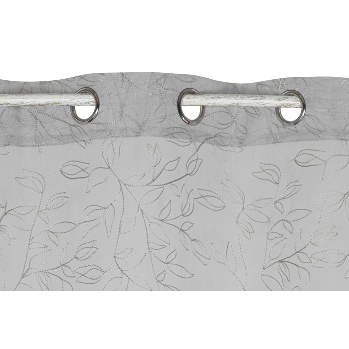 Cortina Urban DKD Home Decor Gris Claro 260 x 140 cm (2 Unidades) 1