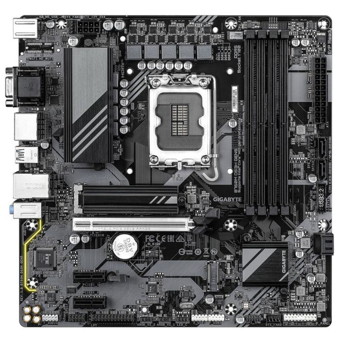 Gigabyte B760M DS3H GEN5 Placa Base Micro ATX Socket 1700 DDR5 PCIe 5.0 para Intel 14.ª, 13.ª y 12.ª Gen 1