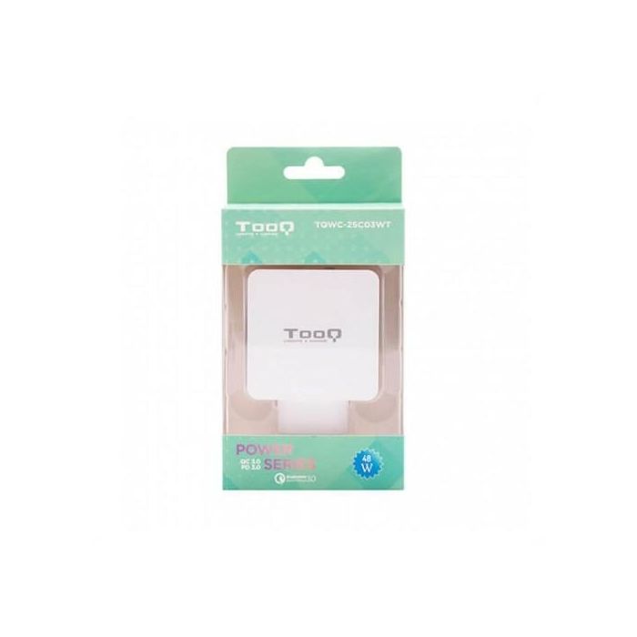 TOOQ Cargador Doble USB Tipo C PD y USB A QC3.0 48W - TQWC-2SC03WT 3 TOOQ Cargador Doble USB Tipo C PD y USB A QC3.0 48W - TQWC-2SC03WT 3