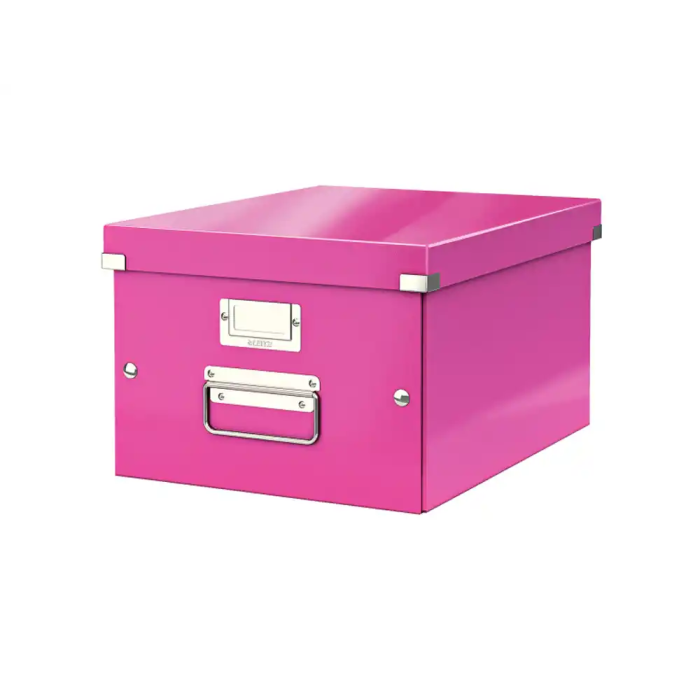 Leitz Caja de almacenamiento Click&Store mediana, fucsia, 281x200x369 mm