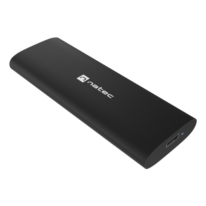 NATEC NKZ-2286 Caja Externa para Unidad de Estado Sólido (SSD) M.2, 10 Gbit/s USB Tipo C, 10 TB Max., Negra