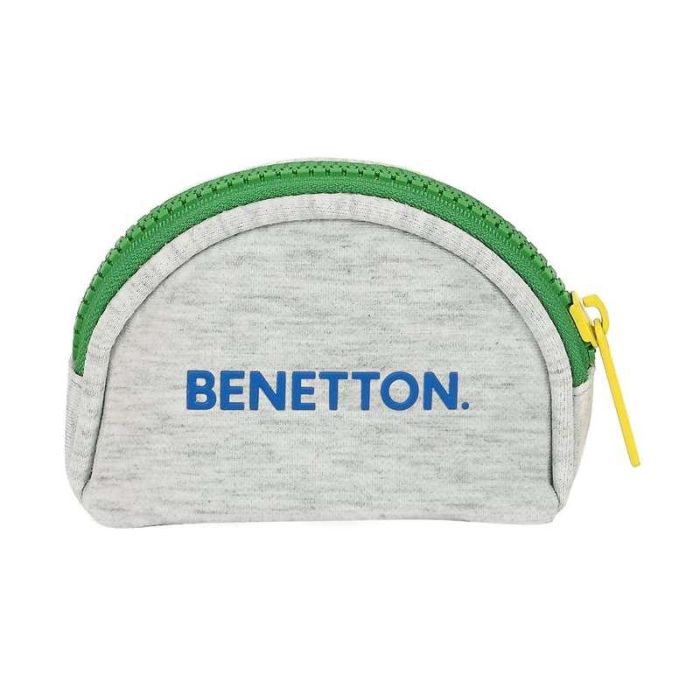 Monedero Benetton Pop Gris (9.5 x 7 x 3 cm) 1 Monedero Benetton Pop Gris (9.5 x 7 x 3 cm) 1