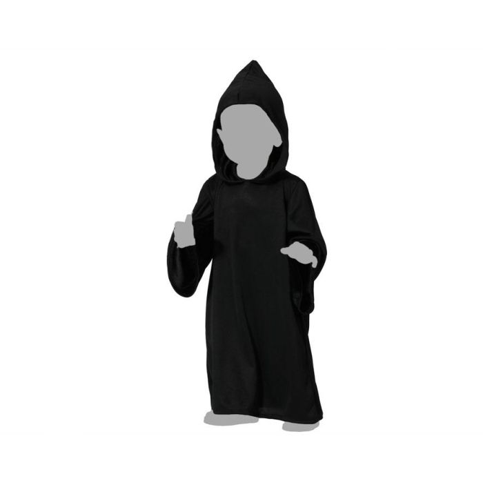 Disfraz Bebé Tenebroso para Halloween: Mono Negro con Capucha Punta, Talla 6-12 Meses. Poliéster. Perfecto para Fantasmas y Espíritus. 2 Disfraz Bebé Tenebroso para Halloween: Mono Negro con Capucha Punta, Talla 6-12 Meses. Poliéster. Perfecto para Fantasmas y Espíritus. 2
