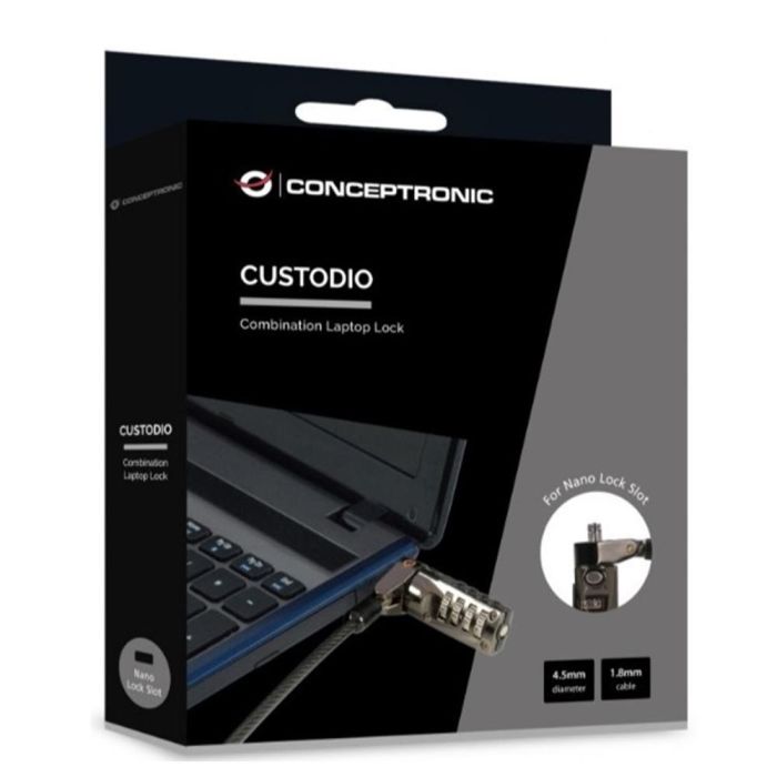 Cable Seguridad Portatiles 1.8M Conceptronic 1 Cable Seguridad Portatiles 1.8M Conceptronic 1