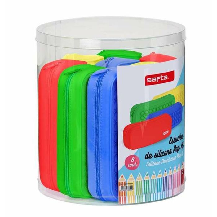 Safta Set 8 Juguetes Sensoriales Pop It Cuadrados de Silicona 27x23cm - Modelos Surtidos, Ideal para Niños +3 Años 1 Safta Set 8 Juguetes Sensoriales Pop It Cuadrados de Silicona 27x23cm - Modelos Surtidos, Ideal para Niños +3 Años 1