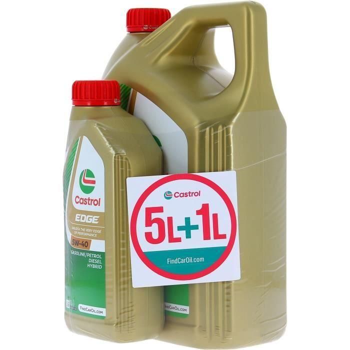 Aceite de motor - CASTROL EDGE - 5W-40 - 5L+1L - 057326 3 Aceite de motor - CASTROL EDGE - 5W-40 - 5L+1L - 057326 3