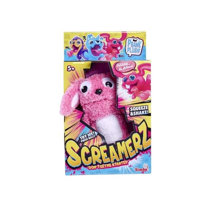 Smoby - Screamerz - Divertido peluche interactivo - Conejo - 27 cm - Ruidos al agitarlo o pulsar el botón Smoby - Screamerz - Divertido peluche interactivo - Conejo - 27 cm - Ruidos al agitarlo o pulsar el botón
