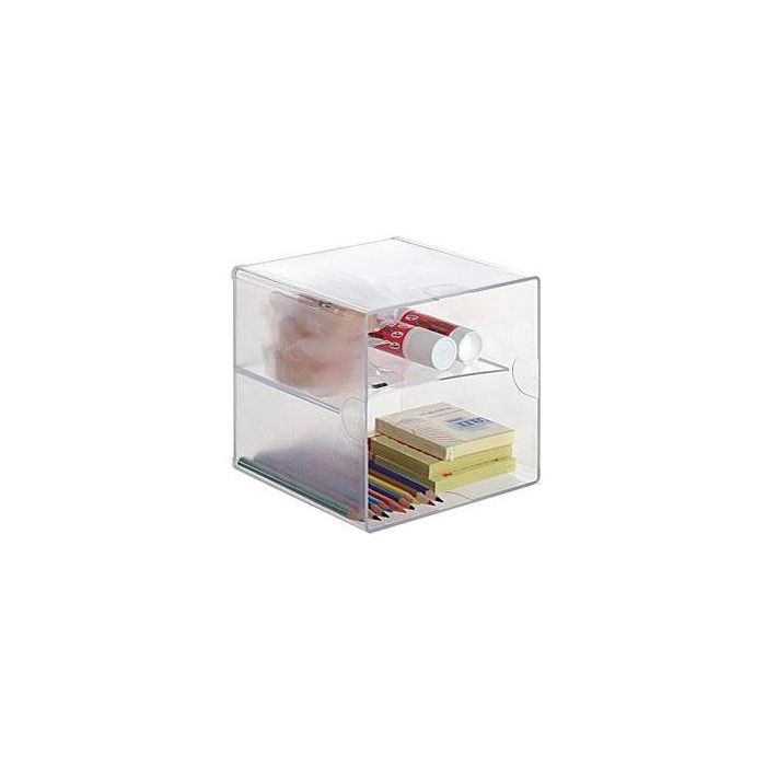 Archivo 2000 Organizador archicubo divisor 2 compartimentos 150x150x150 mm cristal transparente