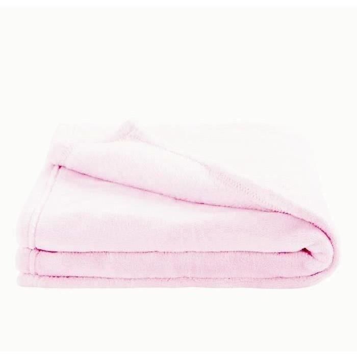 Domiva Manta de microfibra DOUX NID, Suavidad Extrema, Ultraligera para Bebé, 100x150 cm, Rosa Claro Domiva Manta de microfibra DOUX NID, Suavidad Extrema, Ultraligera para Bebé, 100x150 cm, Rosa Claro