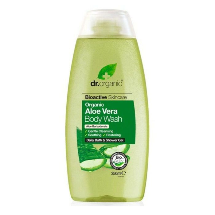 Dr. Organic Gel de Baño Suave Bioactivo con Aloe Vera para Calmar y Reponer la Piel, Todo Tipo de Pieles, 250 ml 0 Dr. Organic Gel de Baño Suave Bioactivo con Aloe Vera para Calmar y Reponer la Piel, Todo Tipo de Pieles, 250 ml 0