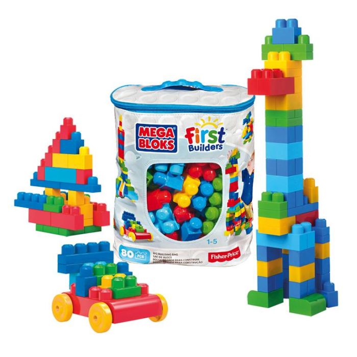 Bolsa Mega Bloks 80 Piezas Clasica Dch63