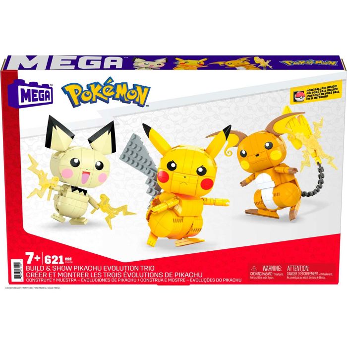 Mega Construx Pack 3 Pokemon Rayo Gyh06 Mattel 3 Mega Construx Pack 3 Pokemon Rayo Gyh06 Mattel 3