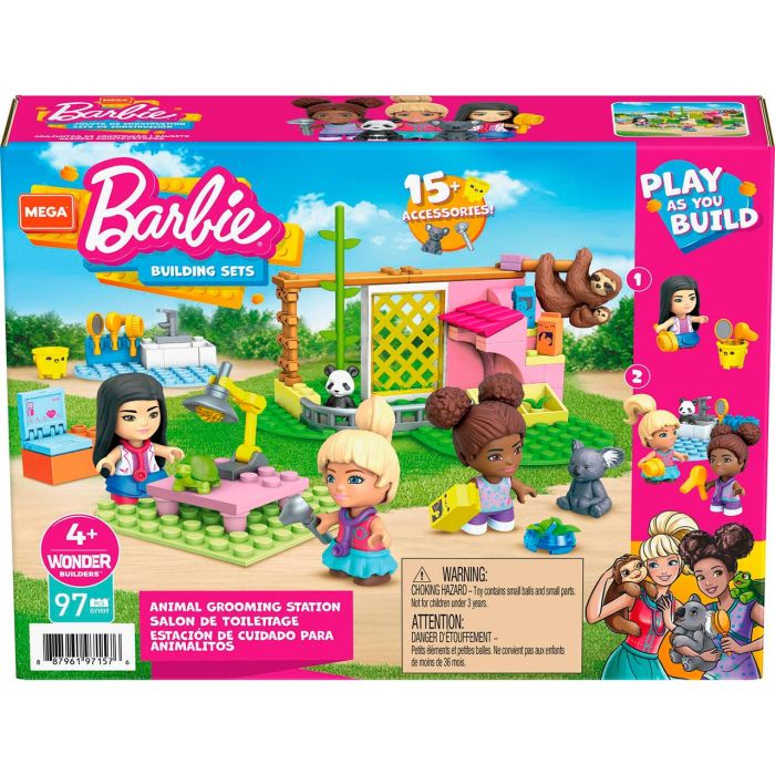 Mega Construx Barbie Cuidado De Animales Gyh09 Mattel