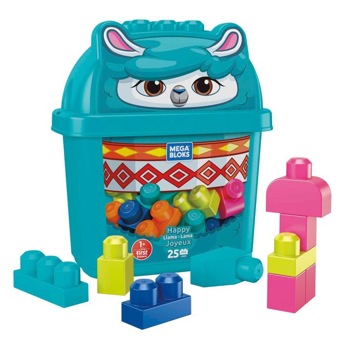 Cubo Bloques Animalito Llama Hdk82 Mega Bloks