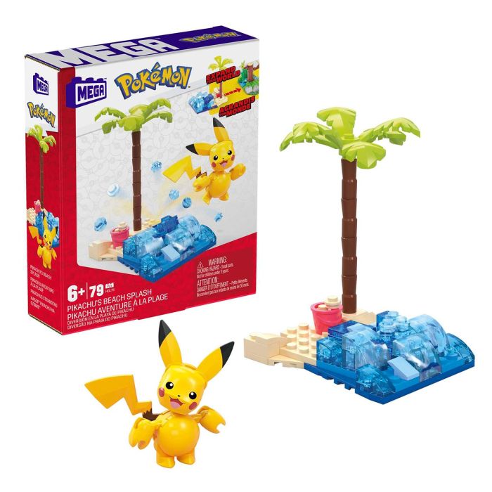 Mega Construx Pokemon Pikachu En La Playa Hdl76 Mattel