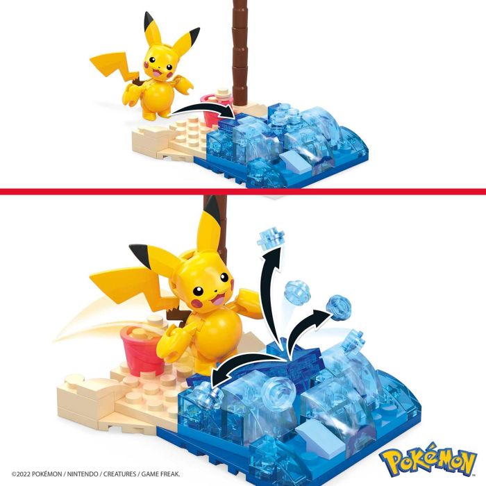 Mega Construx Pokemon Pikachu En La Playa Hdl76 Mattel 3