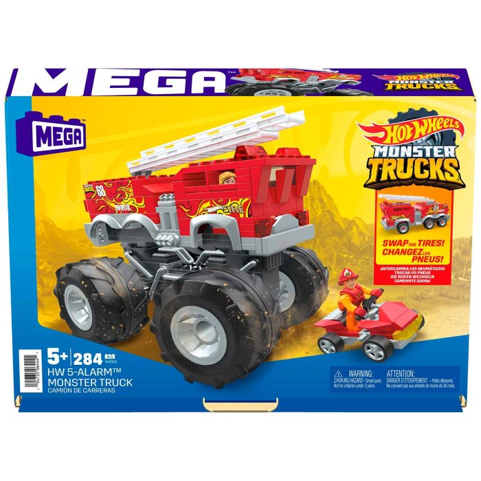 Mega Construx Monster Trucks Camion De Bomberos Hhd19 Mattel 4